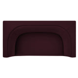 Drift 67" Curved Back Performance Velvet Loveseat in Mulberry