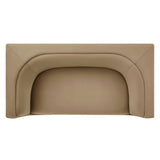 Drift 67" Curved Back Performance Velvet Loveseat in Taupe