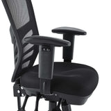 Raffia Mesh Office Chair in Black