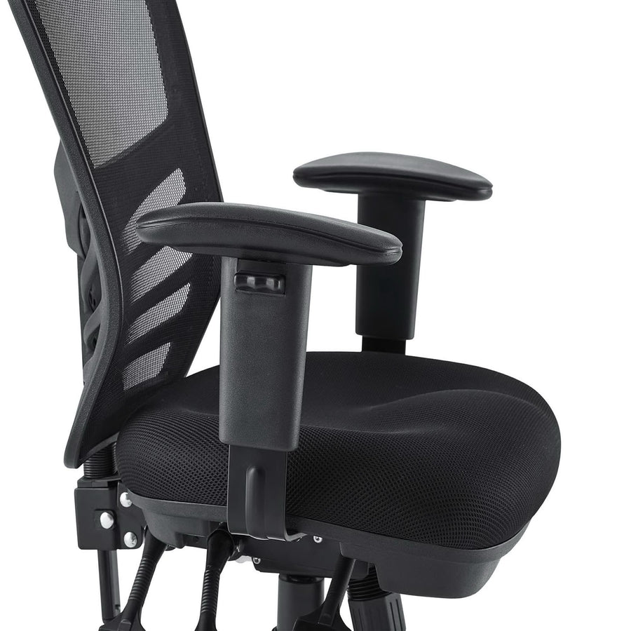 Raffia Mesh Office Chair in Black