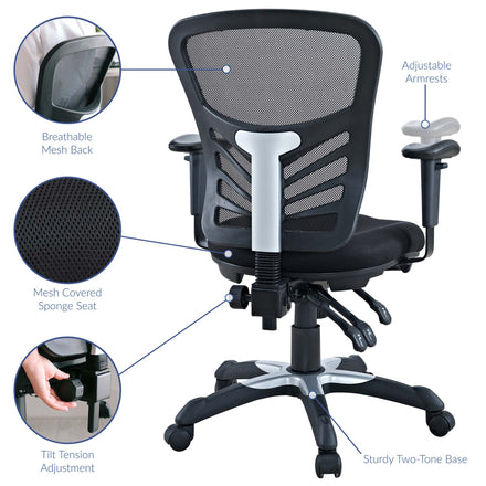 Articulate Mesh Office Chair in Black