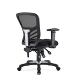 Raffia Mesh Office Chair in Black