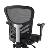 Raffia Mesh Office Chair in Black