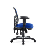 Raffia Mesh Office Chair in Blue
