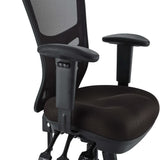 Raffia Mesh Office Chair in Brown