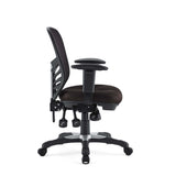 Raffia Mesh Office Chair in Brown
