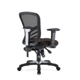 Raffia Mesh Office Chair in Brown