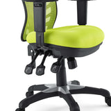Raffia Mesh Office Chair in Green