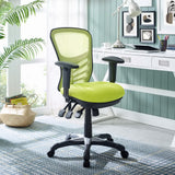 Raffia Mesh Office Chair in Green
