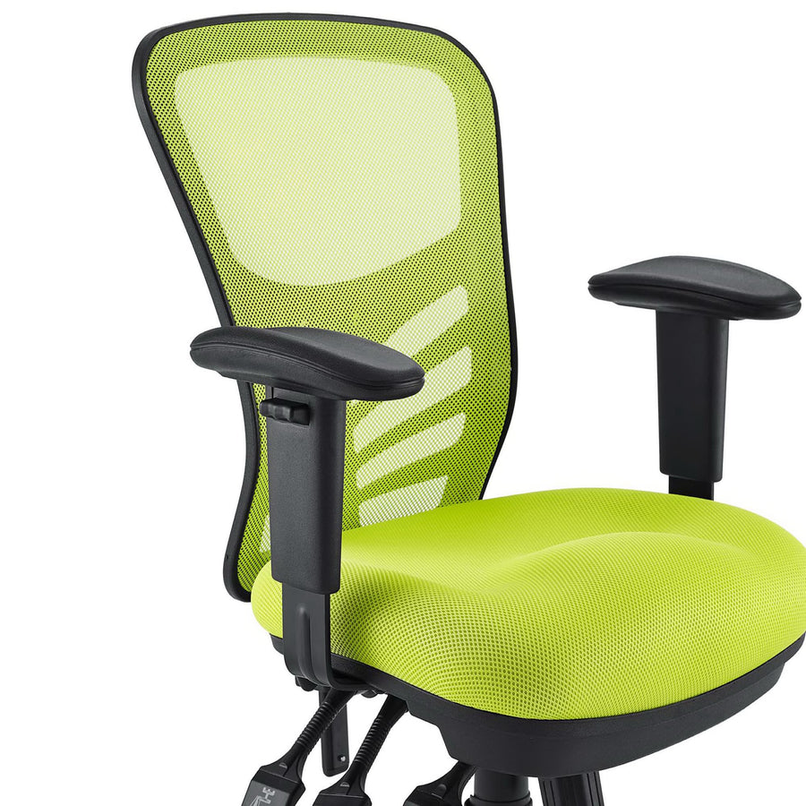 Raffia Mesh Office Chair in Green