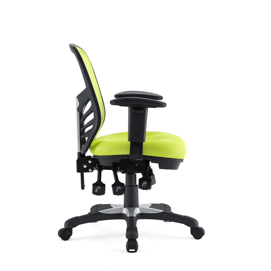 Raffia Mesh Office Chair in Green