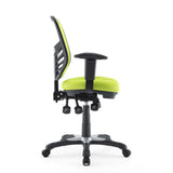 Raffia Mesh Office Chair in Green