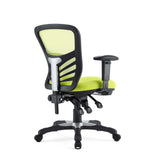 Raffia Mesh Office Chair in Green