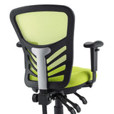 Raffia Mesh Office Chair in Green