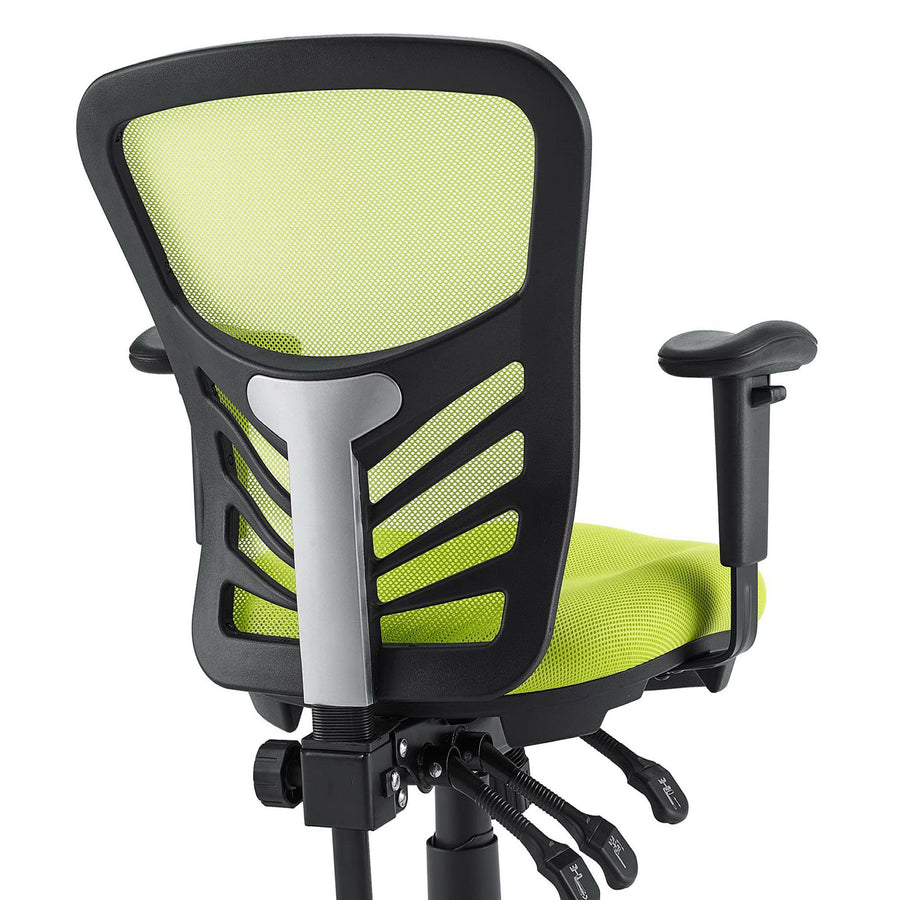 Raffia Mesh Office Chair in Green