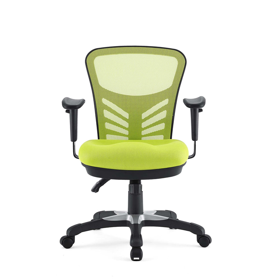 Raffia Mesh Office Chair in Green