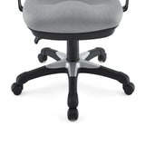 Raffia Mesh Office Chair in Gray
