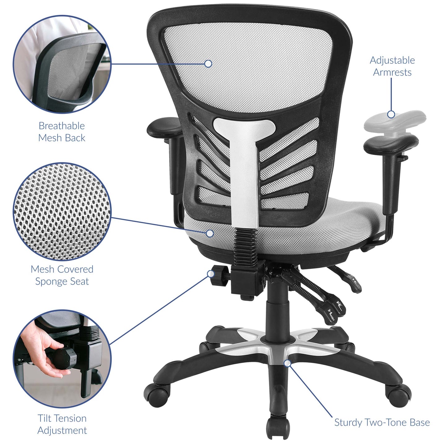 Articulate Mesh Office Chair by Furniture for America