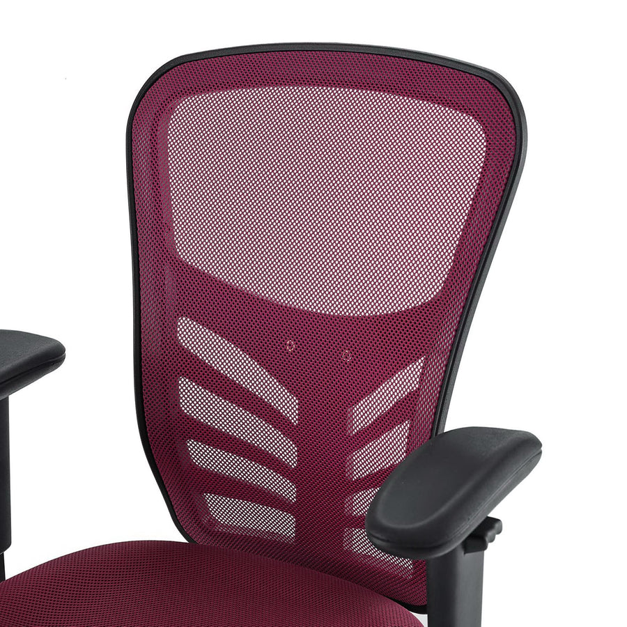 Raffia Mesh Office Chair in Red