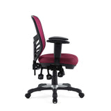 Raffia Mesh Office Chair in Red