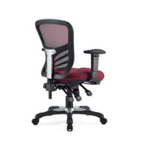 Raffia Mesh Office Chair in Red