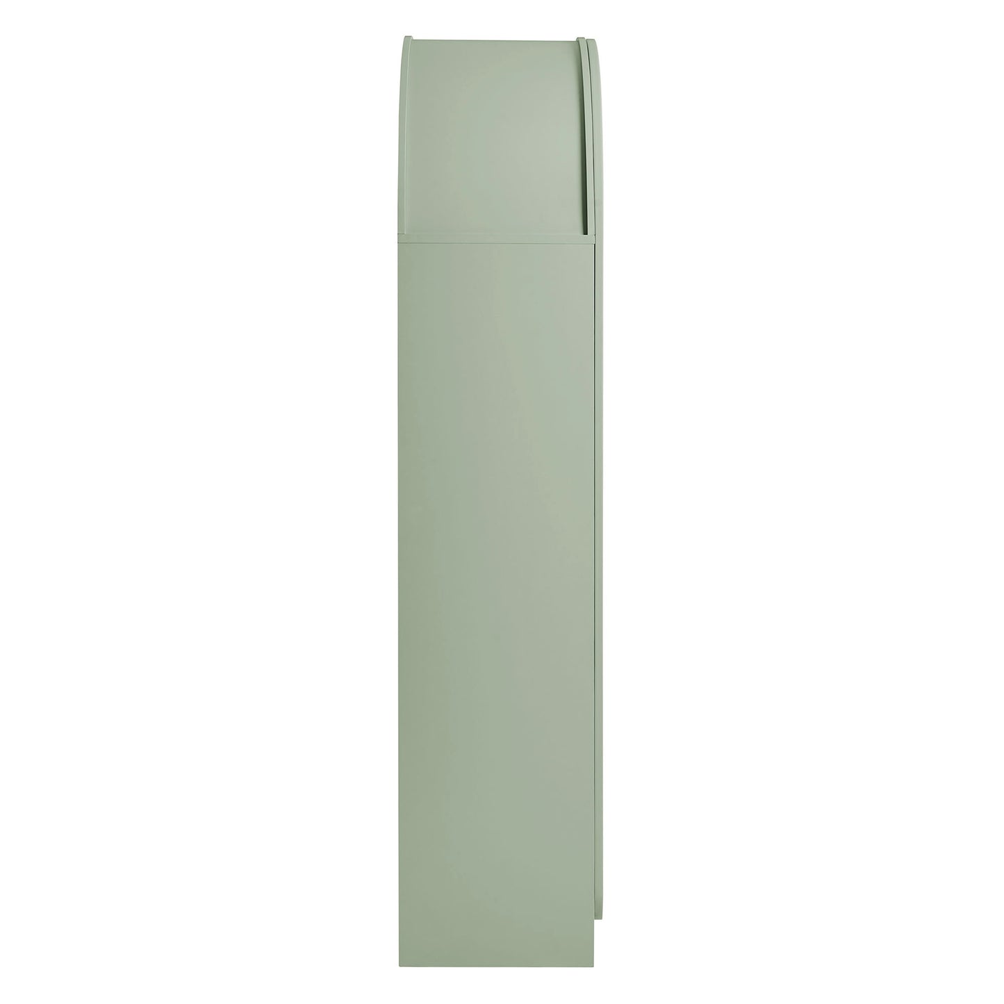 Dahlia 78 Inch Fluted and Scalloped Arched Storage Cabinet by Furniture for America
