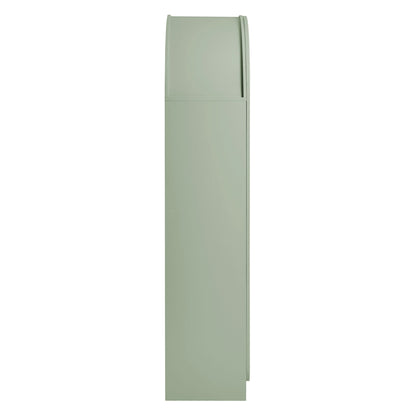 Dahlia 78 Inch Fluted and Scalloped Arched Storage Cabinet by Furniture for America