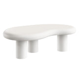 Wade Outdoor Patio Coffee Table in White