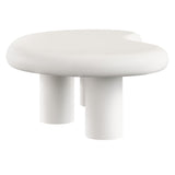 Wade Outdoor Patio Coffee Table in White