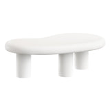 Wade Outdoor Patio Coffee Table in White