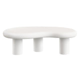Wade Outdoor Patio Coffee Table in White