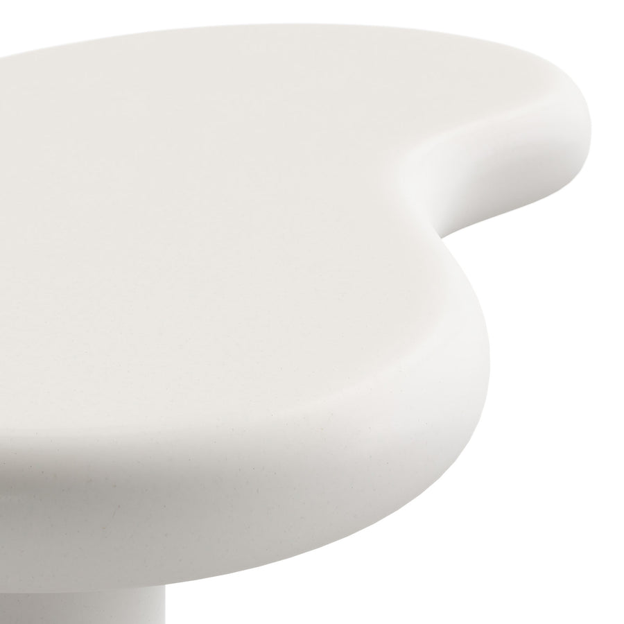 Wade Outdoor Patio Coffee Table in White
