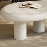 Wade Outdoor Patio Coffee Table in White