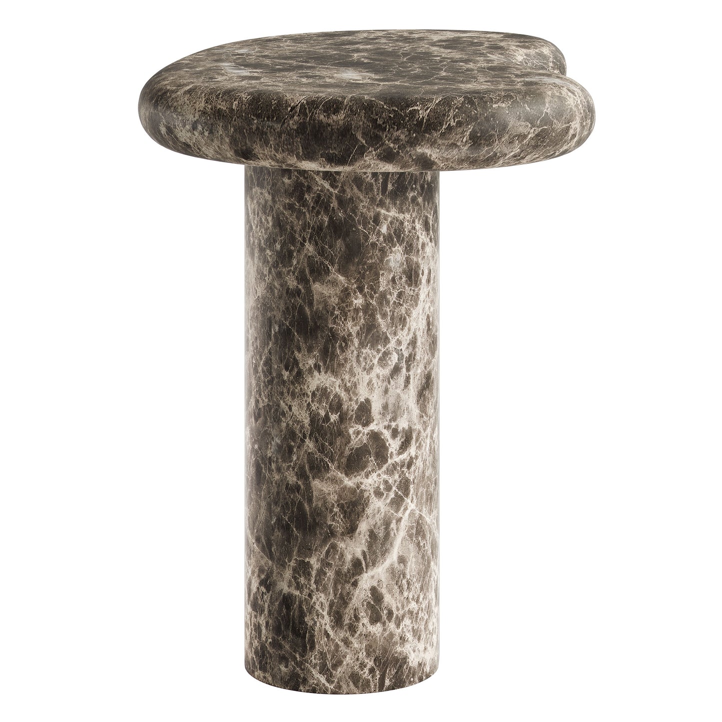 Elowen Outdoor Patio Faux Marble Side Table by Furniture for America