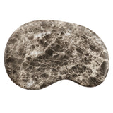 Wade Outdoor Patio Faux Marble Side Table in Dark Emperador Marble