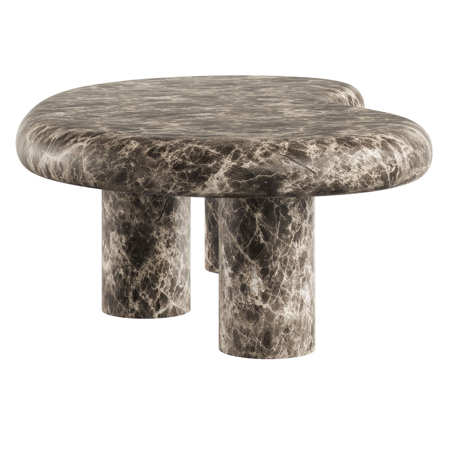 Elowen Outdoor Patio Faux Marble Coffee Table by Furniture for America