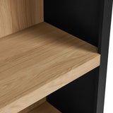 Ffion 4 Arched Display Shelf Bookcase in Black