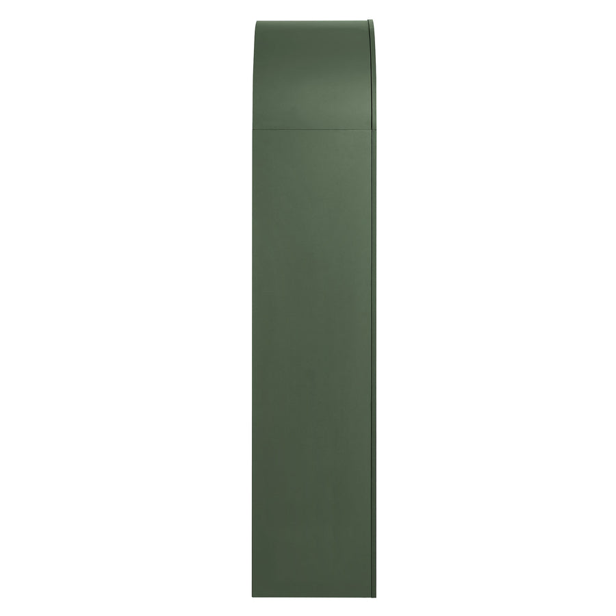Ffion 4 Arched Display Shelf Bookcase in Hunter Green