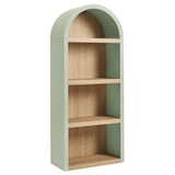 Ffion 4 Arched Display Shelf Bookcase in Sage
