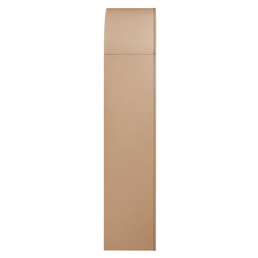 Ffion 4 Arched Display Shelf Bookcase in Tan