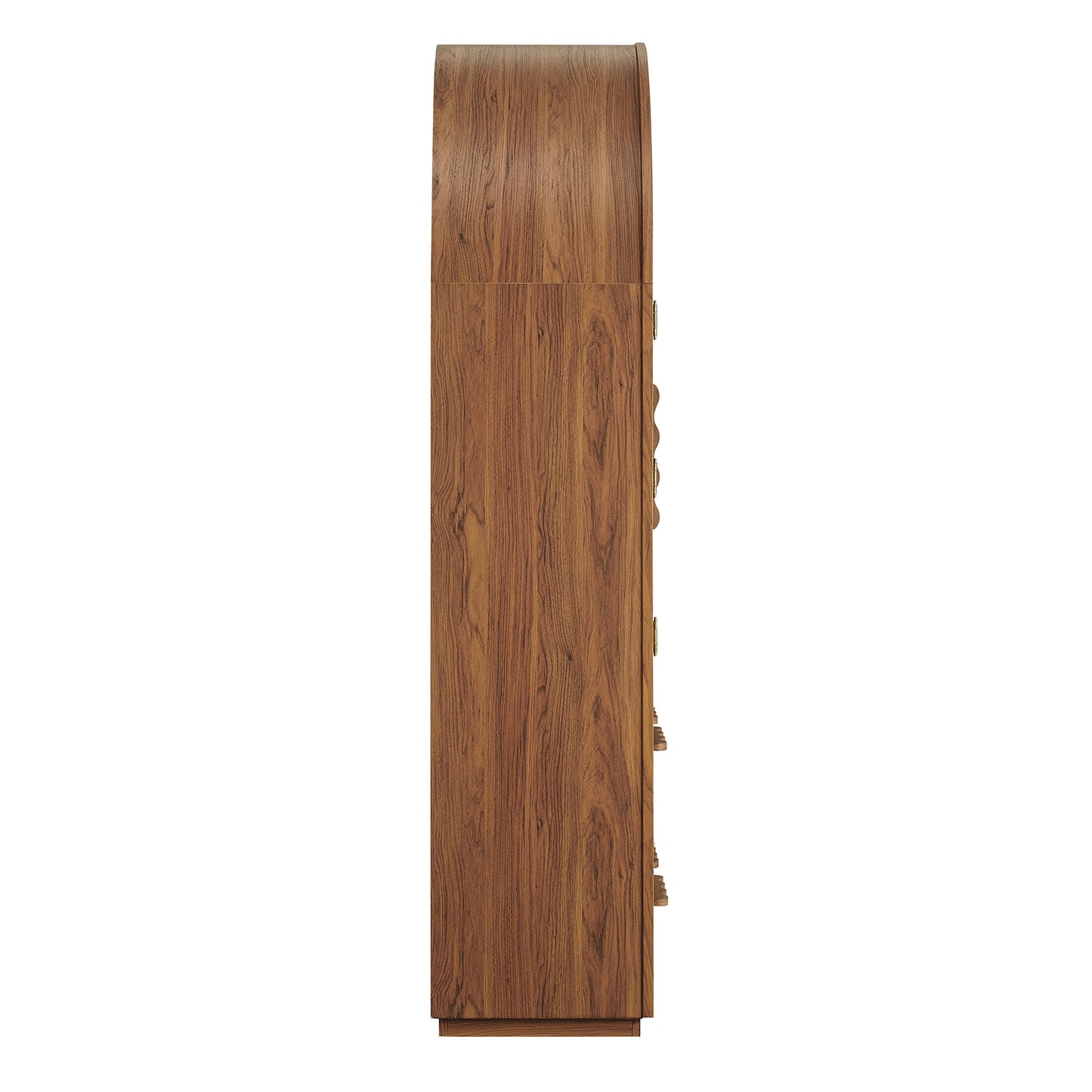 Rory 76 Inch Arched Kitchen Pantry Display Cabinet by Furniture for America