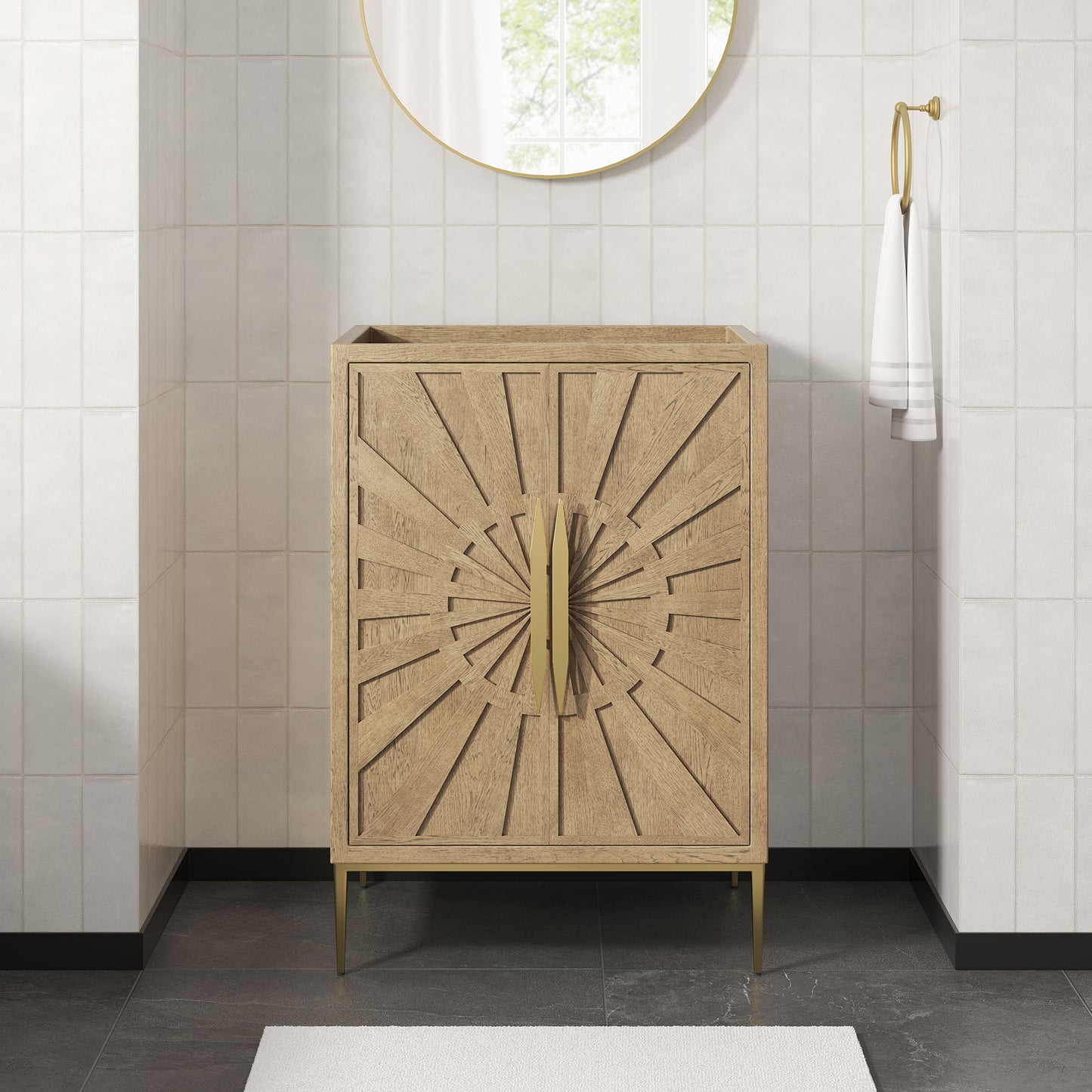 Briar 24" Bathroom Vanity Cabinet in Oak