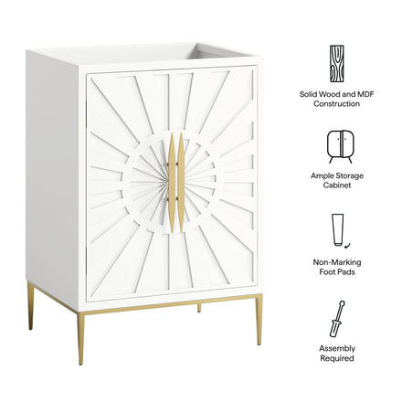 Awaken 24" Bathroom Vanity Cabinet in White
