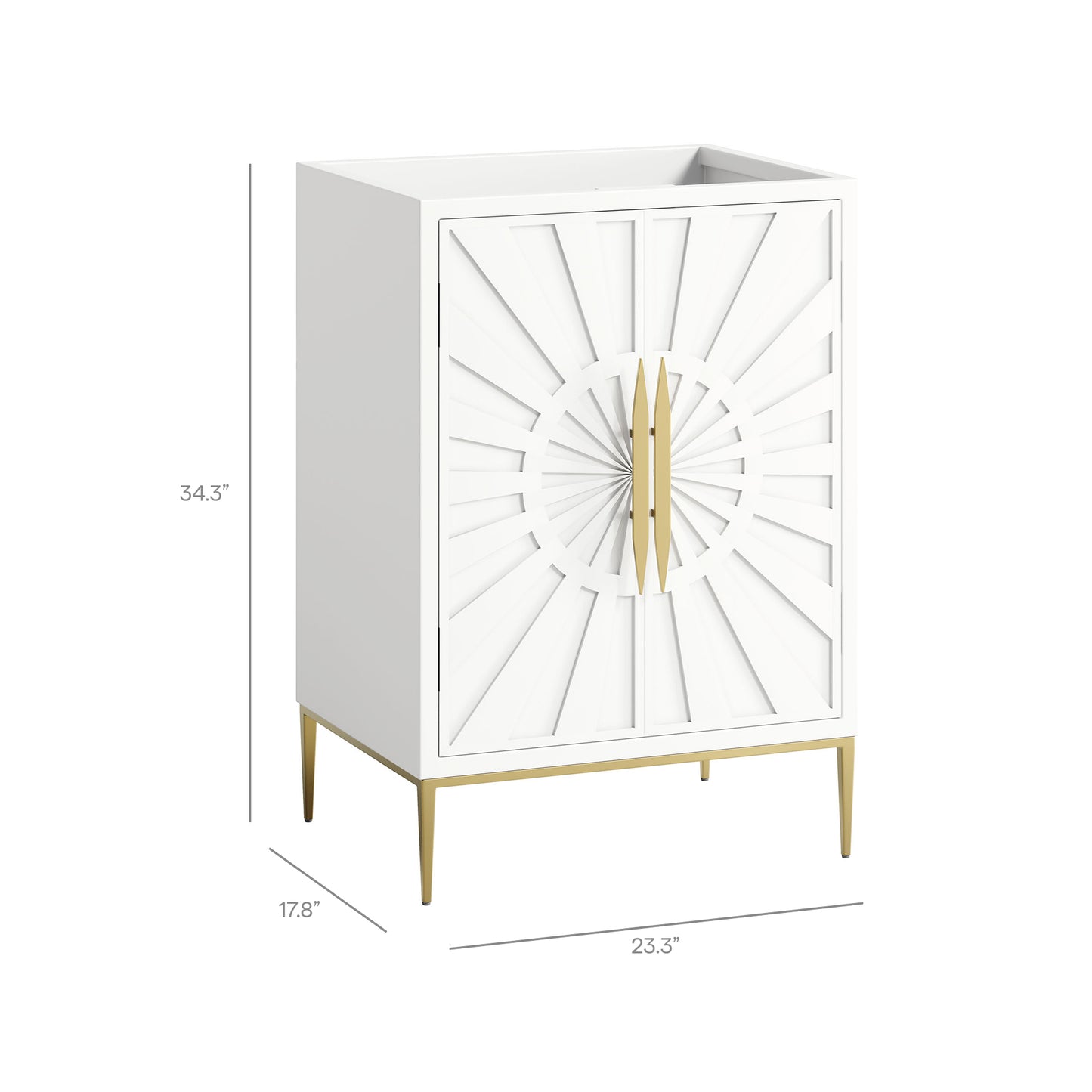 Briar 24" Bathroom Vanity Cabinet in White
