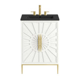 Briar 24" Bathroom Vanity in White Black