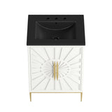 Briar 24" Bathroom Vanity in White Black