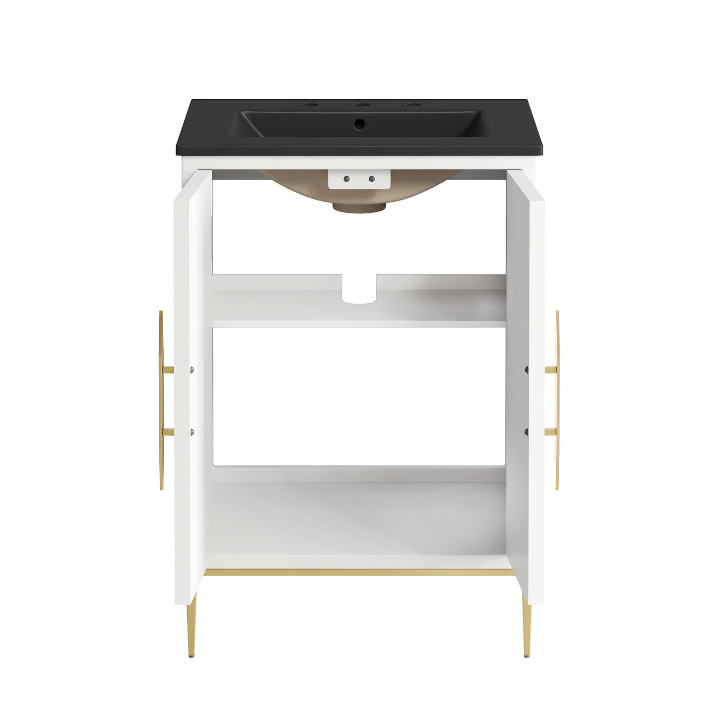 Briar 24" Bathroom Vanity in White Black