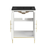 Briar 24" Bathroom Vanity in White Black
