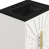 Briar 24" Bathroom Vanity in White Black