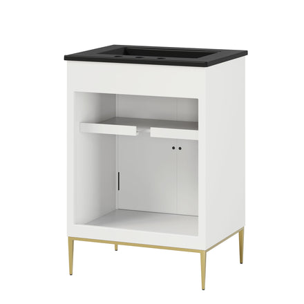 Awaken 24" Bathroom Vanity in White Black